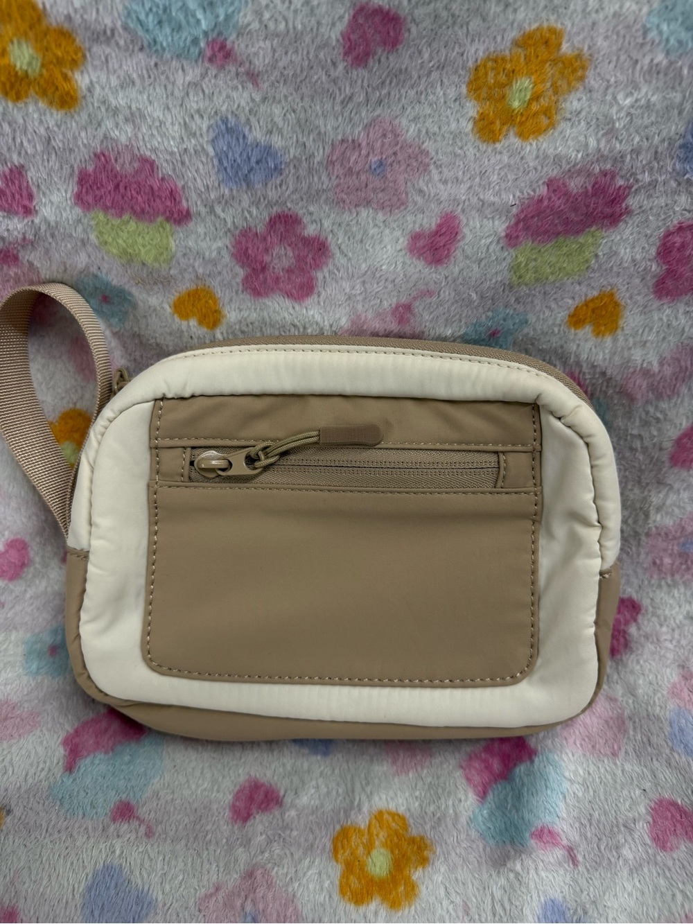 Neutral Beige and Cream Pouch for Women